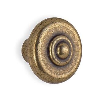 Smedbo B082 1 1/2 in. Gorton Knob in Antique Brass from the Classic Collection